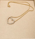 1970's diamond heart necklace