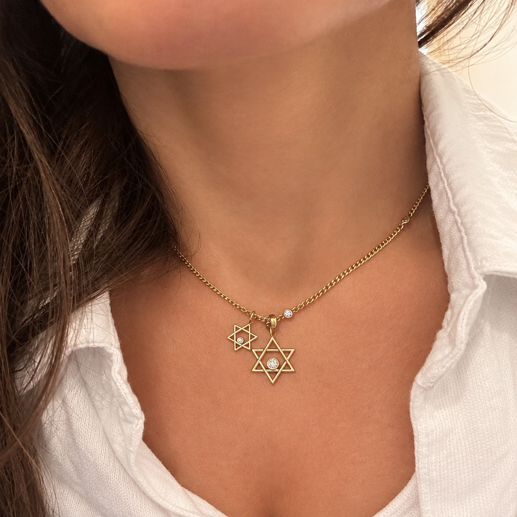 14k Gold Medium Star of David