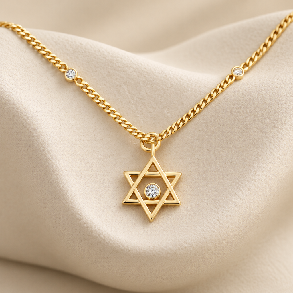 14k Gold Medium Star of David